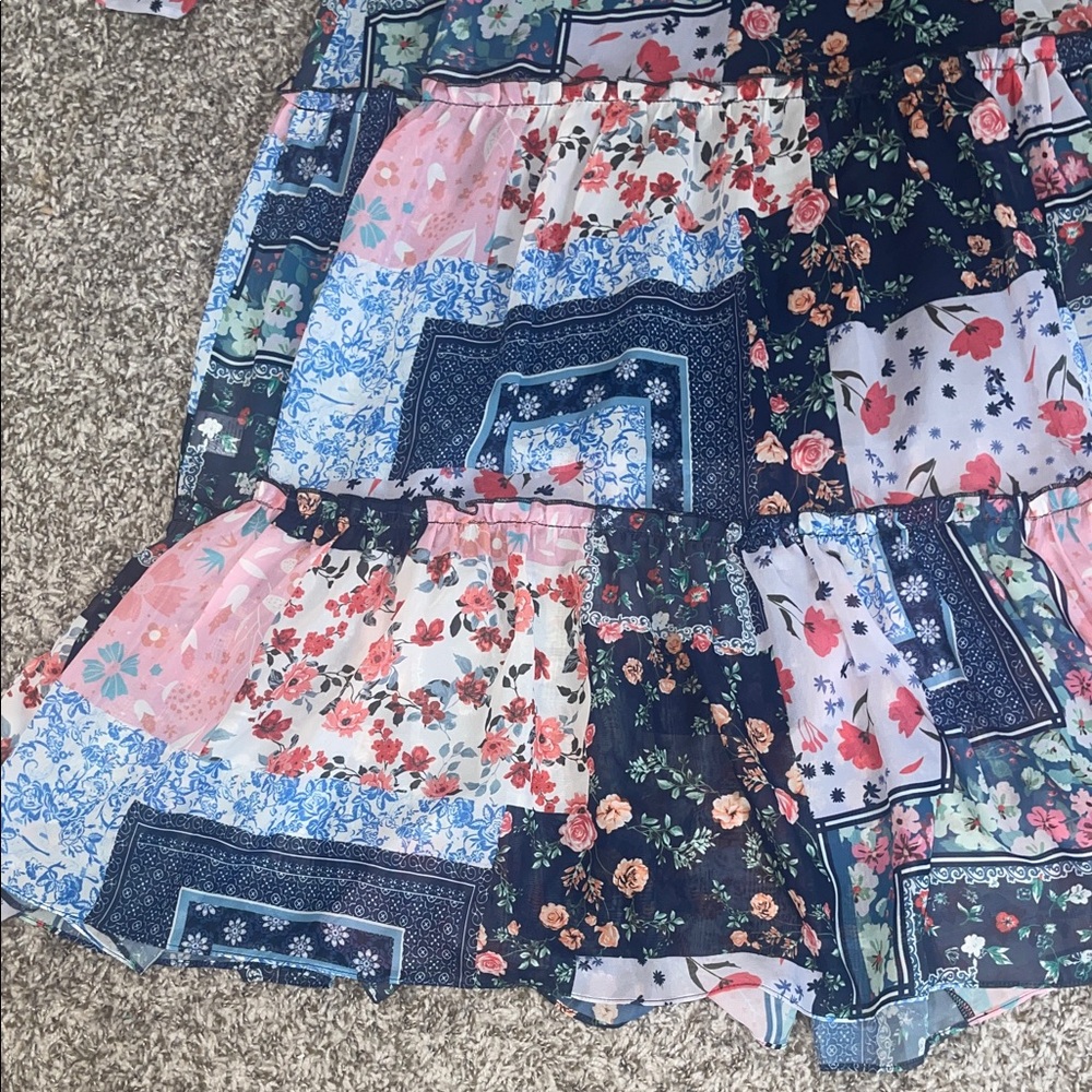 Coco + Carmen Multicolor Patchwork Maxi Skirt - image 3